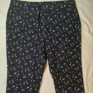 Womens Faded Glory Navy Blue with Strawberry Print